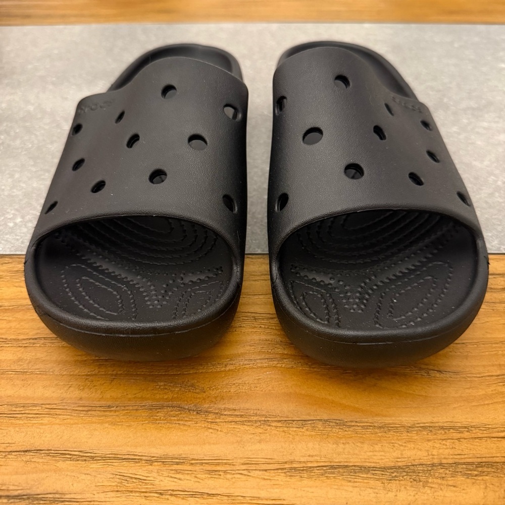 CROCS Classic Slide Black Women Size 11 - Picture 3 of 7